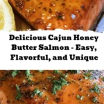 Discover the mouthwatering flavors of Cajun Honey Butter Salmon! This easy-to-make dish features tender salmon fillets glazed in a rich blend of Cajun seasoning, honey, and butter, creating a perfect balance of sweet, savory, and spicy. Ideal for special occasions or a quick weeknight dinner, this recipe showcases the best of Southern cooking with minimal ingredients and effortless preparation. Serve with your choice of sides and enjoy a healthy meal packed with omega-3 fatty acids. Dive into this culinary experience and bring a taste of the South to your table!