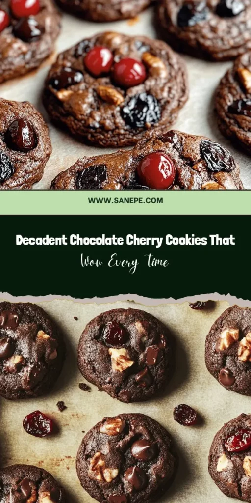 Discover the magic of combining chocolate and cherries with this ultimate guide to Chocolate Cherry Cookies! Learn how to achieve the perfect fudgy texture with essential tips on ingredients, preparation, and baking techniques. These delightful cookies are perfect for any occasion, boasting a rich chocolate flavor complemented by the tartness of dried cherries. Whether enjoyed warm or paired with your favorite beverage, they’re sure to impress! #ChocolateCherryCookies #Baking #Cookies #FudgyDelight #HomemadeTreats