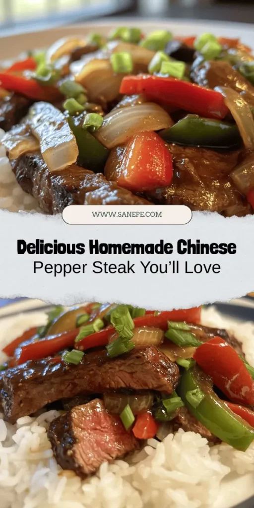 Discover the vibrant flavors of this delicious Chinese pepper steak recipe, a perfect blend of tender flank steak, colorful bell peppers, and savory sauces. Ideal for a healthier home-cooked meal, this dish allows for customization to suit your taste. Learn how to master stir-frying and elevate your culinary skills with this easy-to-follow recipe. Get ready to impress your family and friends! #PepperSteak #ChineseCuisine #HomeCooking #DeliciousRecipes #Foodie #HealthyEating