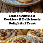 These Italian Nut Roll Cookies are a festive favorite! Buttery, nutty, and perfectly sweet, they’re the ideal treat for holiday gatherings or a cozy afternoon. Inspired by traditional Italian recipes, they’re filled with finely chopped nuts and honey, then dusted with powdered sugar for a delightful finish. #HolidayBaking #ItalianCookies #NutRollCookies #ChristmasTreats #FestiveDesserts #BakingLove