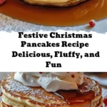 Start your holiday mornings with a stack of Festive Christmas Pancakes! Infused with cinnamon, nutmeg, and eggnog, these fluffy pancakes are topped with colorful sprinkles, whipped cream, and maple syrup for the perfect festive touch. Ready in 25 minutes, they’re a fun and delicious way to celebrate the season with your loved ones! Customize with your favorite toppings and enjoy a joyful breakfast together. 🎅🍴 #ChristmasPancakes #HolidayBreakfast #FestiveTreats #ChristmasRecipes #FluffyPancakes #BrunchIdeas