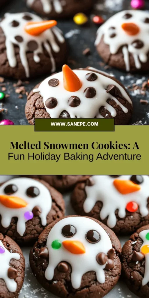 Whip up some holiday magic with Chocolaty Melted Snowmen Cookies! These fun and delicious treats will brighten any festive gathering. Perfect for family baking sessions, these cookies feature a whimsical melting snowman design and can be customized with your favorite decorations. Follow our step-by-step guide to create lasting memories in the kitchen this season. Get ready to spread joy and sweetness! #Baking #HolidayCookies #ChocolatyDelights #FestiveTreats