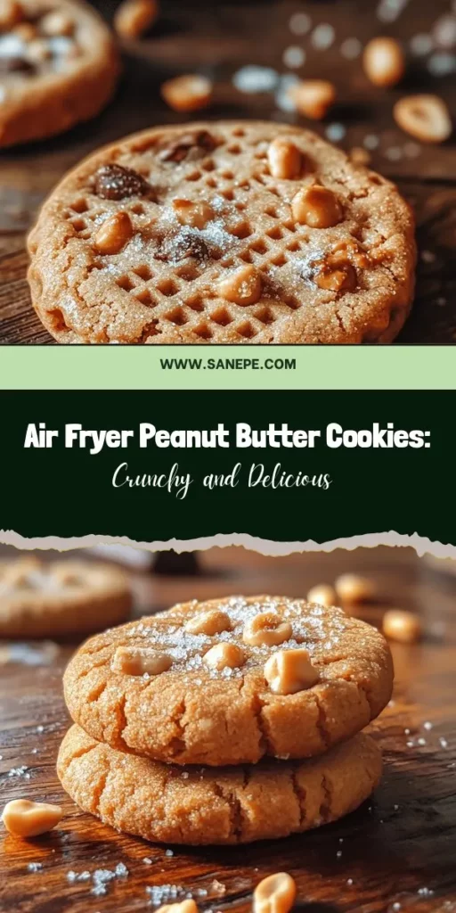 Discover a healthier way to indulge with these Crunchy Delight Air Fryer Peanut Butter Cookies! Easy to make in just minutes, this delicious recipe combines natural peanut butter, brown sugar, and a hint of vanilla for a rich and satisfying treat. Enjoy them as they are, or get creative with toppings like chocolate chips or nuts. Perfect for snacks, desserts, or any occasion! #AirFryerRecipes #PeanutButterCookies #HealthyBaking #DessertIdeas #SweetTreats