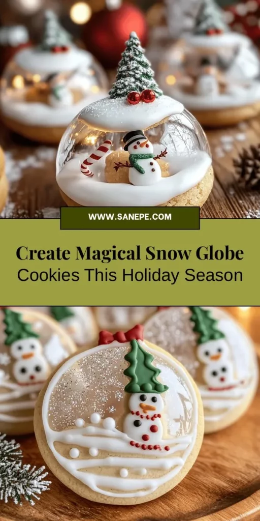 Get festive this holiday season with homemade Snow Globe Cookies! These enchanting treats capture the magic of winter with their intricate designs and delicious flavors. Perfect for cookie exchanges or gatherings, baking and decorating them becomes a fun, family-friendly activity. Dive into the step-by-step guide and impress your loved ones with your creativity. Share joy and sweetness with these delightful cookies! #SnowGlobeCookies #HolidayBaking #FestiveTreats #CookieDecorating #WinterWonderland