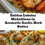 Elevate your dining experience with these Golden Lobster Medallions in Aromatic Garlic-Herb Butter! This stunning seafood recipe features succulent lobster meat combined with a delightful blend of fragrant garlic and fresh herbs. Perfect for special occasions or cozy date nights, this dish is visually impressive and packed with flavor. In just 30 minutes, you can create a gourmet meal that impresses and satisfies. Pair it with a crisp white wine and enjoy a taste of luxury at home. Ready to indulge in this culinary masterpiece?