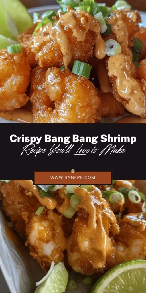 Looking to impress your guests with a delicious appetizer? Try this Bangin’ Crispy Bang Bang Shrimp recipe! With its perfect blend of crispy texture and creamy, spicy sauce, it’s a favorite that’s sure to wow! Learn the secrets to marinating, breading, and frying shrimp to perfection. This dish bridges culinary cultures and is perfect for any occasion. Don't forget to customize your sauce! #BangBangShrimp #Appetizers #SeafoodLovers #HomeCooking #DeliciousRecipes #Foodie