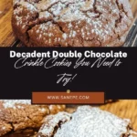 Indulge in the ultimate chocolate treat with these decadent double chocolate crinkle cookies! Their rich, fudgy centers and beautiful crinkled tops create a satisfying contrast that chocolate lovers can't resist. This easy recipe combines quality ingredients for cookies that are crispy on the outside and gooey on the inside. Perfect for any occasion, these cookies will impress everyone! Bake today and enjoy the sweet delight! #ChocolateCookies #Baking #Dessert #CookieRecipe #CrinkleCookies #Yummy