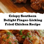 Discover the ultimate Crispy Southern Delight with this finger-licking fried chicken recipe! Perfectly seasoned and fried to golden perfection, each bite is a harmonious blend of crunch and juicy goodness that will transport you to family gatherings and summer picnics. In just 45 minutes, you can impress everyone at your table with a dish that honors the rich history of Southern cuisine. Serve it up with your favorite sides like biscuits or coleslaw for a comforting meal that’s sure to become a new favorite at home. Perfect for any occasion, this recipe is your ticket to creating unforgettable memories and satisfying meals!