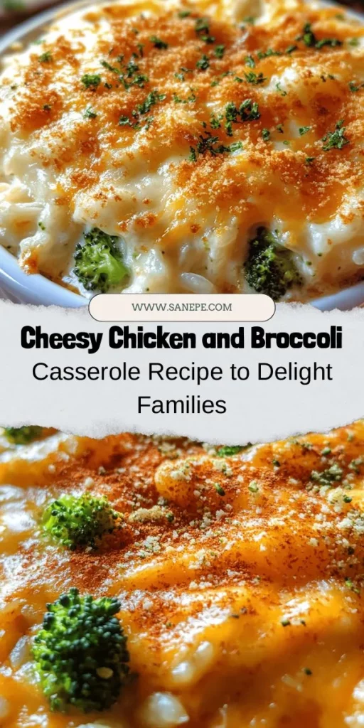 Discover the comforting delight of Cheesy Chicken and Broccoli Rice Casserole, a classic dish perfect for family dinners! With tender chicken, nutritious broccoli, and creamy cheese, this casserole is not just delicious but also easy to prepare. It's a wonderful way to bring loved ones together around the table. Try it today and enjoy a meal filled with nostalgia and warmth. #Casserole #ComfortFood #FamilyMeals #ChickenDinner #EasyRecipes #CheesyGoodness #BroccoliLove