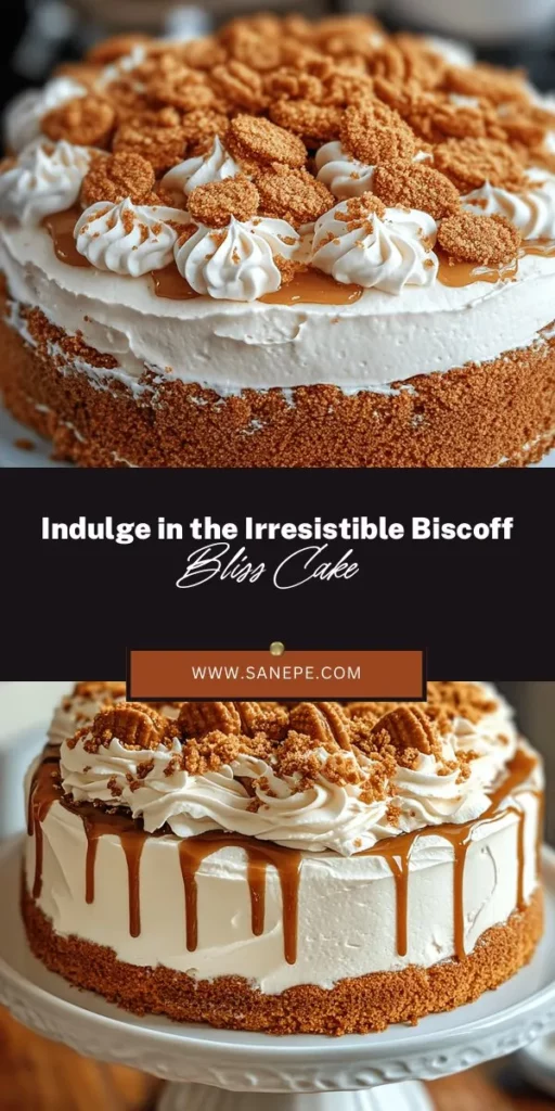 Satisfy your sweet tooth with the heavenly Biscoff Bliss Cake! This indulgent dessert combines the rich flavors of Biscoff cookies with a moist cake, creamy frosting, and crunchy garnishes. Perfect for any occasion, this recipe will delight friends and family alike. Easy to follow, it's a show-stopping addition to your dessert repertoire. Let’s get baking! #BiscoffBlissCake #Baking #Dessert #SweetTreats #HomemadeBaking