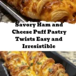 Looking for an easy and delicious appetizer? Try these Ham and Cheese Puff Pastry Twists! Warm, flaky, and filled with savory ham and gooey cheese, they are perfect for parties or a cozy snack at home. With just a few ingredients and quick prep time, you'll impress your guests or treat yourself in no time. Pair them with a fresh salad or honey-mustard dip for a delightful combination. Get ready to enjoy a crowd-pleaser that's as fun to make as it is to eat!