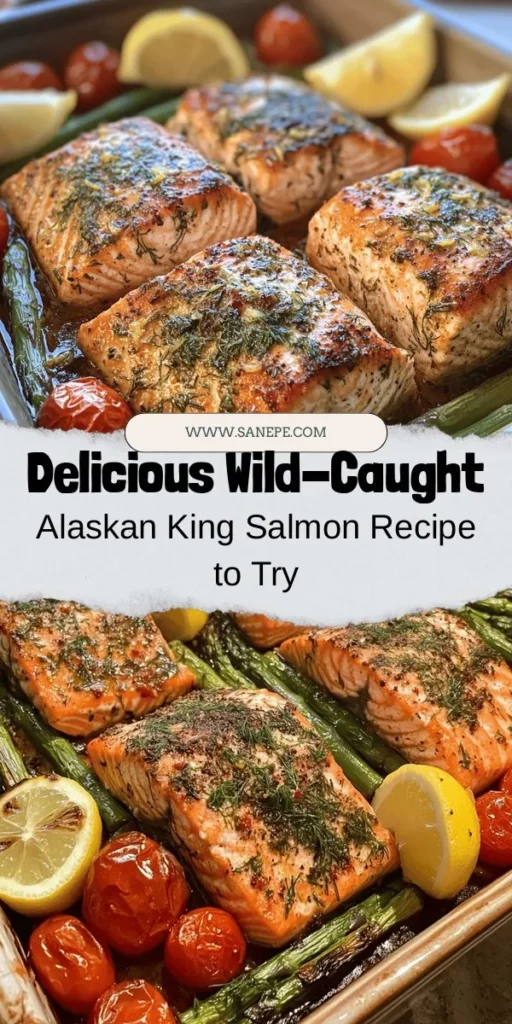 Discover the rich, buttery flavor of Wild-Caught Alaskan King Salmon with our Savor the Shores recipe! This dish celebrates fresh, high-quality ingredients, offering a mouthwatering experience that's both delicious and nutritious. Packed with omega-3 fatty acids and sourced sustainably, indulging in this culinary delight is guilt-free. Elevate your meals with vibrant seasonal vegetables and simple herbs for a healthy feast. #KingSalmon #HealthyEating #SustainableSeafood #RecipeIdeas #Foodie #SeafoodLovers