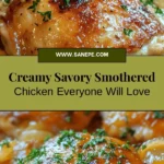 Indulge in the comforting flavors of Savory Smothered Chicken Delight, a creamy dish that transforms simple chicken thighs into a gourmet experience. Marinated in buttermilk and complemented by a rich sauce of chicken broth and heavy cream, this recipe is perfect for family dinners or cozy gatherings. Easy to make and packed with flavor, it’s a true crowd-pleaser that embodies the essence of soul food. Serve it alongside rice or mashed potatoes for a complete meal that everyone will love. Roll up your sleeves and bring this delicious classic to your table!