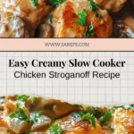 Looking for an easy and comforting meal? Try this Creamy Slow Cooker Chicken Stroganoff! This delicious recipe combines tender chicken thighs, earthy mushrooms, and a rich, creamy sauce that simmers to perfection in your slow cooker. Set it up in the morning and come home to a mouthwatering dinner ready to serve over noodles or rice. With minimal effort and maximum flavor, this dish is a perfect addition to your weeknight meals. Enjoy a nourishing meal that your whole family will love!