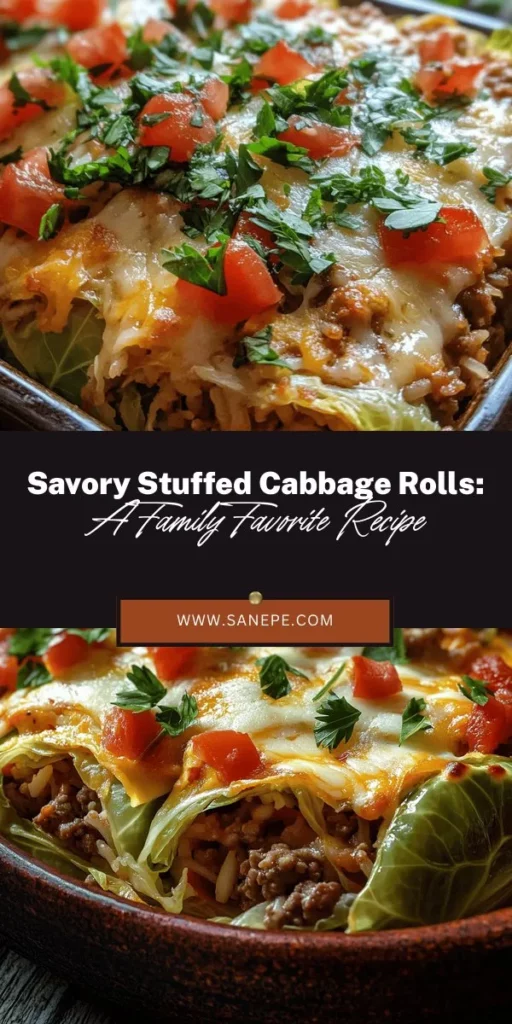 Discover the delicious world of savory stuffed cabbage rolls, a heartwarming dish enjoyed across various cultures. With options for meat lovers and vegetarians alike, these versatile rolls can be filled with traditional meats or plant-based ingredients. Rich in vitamins and fiber, they make for a nourishing meal. Perfect for family dinners or special gatherings, these cabbage rolls are sure to impress. Try the recipe today! #CabbageRolls #ComfortFood #HealthyEating #RecipeInspo #Foodie