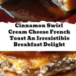 Start your day off right with this delicious Cinnamon Swirl Cream Cheese French Toast! This easy-to-make recipe features crispy, thick-cut bread filled with a creamy vanilla and cinnamon swirl that melts in your mouth. Perfect for brunch gatherings or cozy family breakfasts, each bite is a delightful mix of sweet and comforting flavors. With simple ingredients and quick prep, even beginner cooks can impress with this indulgent dish. Add your favorite toppings like maple syrup and fresh fruit for an unforgettable breakfast experience!