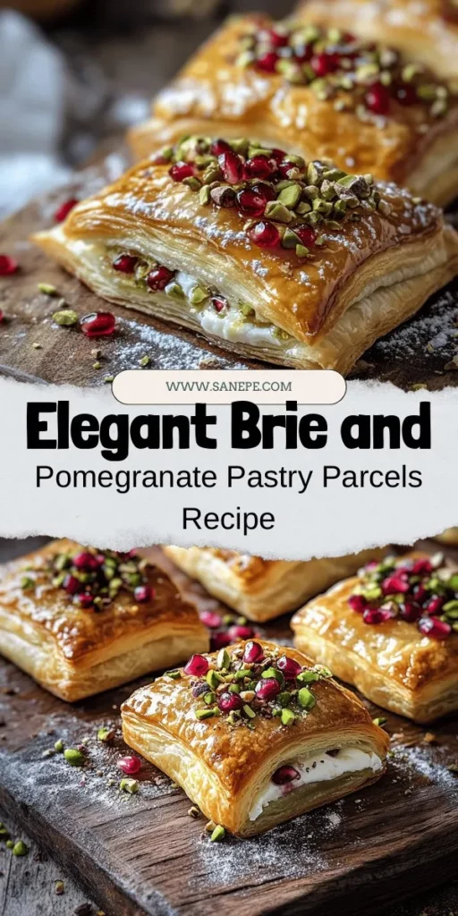 Impress your guests with these stunning Brie & Pomegranate Pastry Parcels with a crunchy pistachio topping! This delightful appetizer combines creamy Brie cheese, juicy pomegranate seeds, and flaky puff pastry for an unforgettable treat. Perfect for any occasion, these elegant parcels offer a beautiful balance of flavors and textures. Follow our easy recipe to create a show-stopping appetizer that will leave everyone wanting more! #Brie #Pomegranate #Appetizer #PartyFood #Cooking #Recipe #GourmetCooking #Foodie #Pistachios