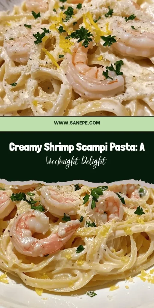 Indulge in the rich and creamy flavors of Creamy Shrimp Scampi Pasta Delight! This twist on the classic shrimp scampi blends succulent shrimp with a velvety cream sauce, tossed with fettuccine for an irresistible dish. Perfect for weeknights or special dinners, it's easy to make and absolutely delicious. Elevate your pasta game with this mouth-watering recipe that everyone will love! #ShrimpScampi #PastaRecipes #SeafoodLovers #DinnerIdeas #Foodie #CookingAtHome #EasyRecipes