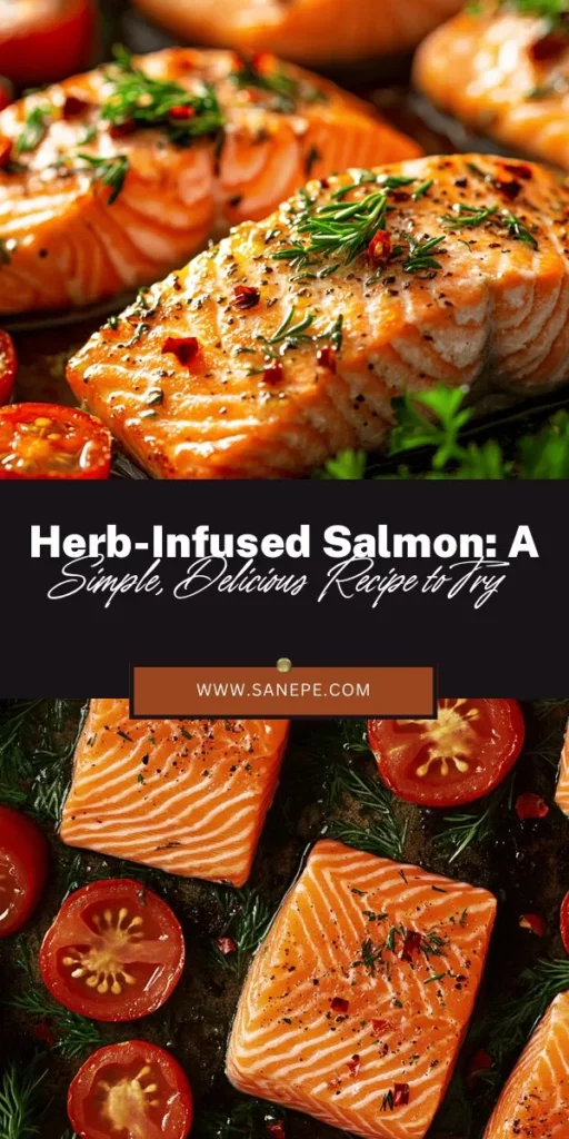 Discover the delight of Salmon Bliss: Roasted in Olive Oil with Herb Infusion. This easy, nutritious recipe is packed with heart-healthy omega-3s and essential nutrients. Fresh herbs, garlic, and zesty lemon elevate the rich flavor of salmon, creating a dish perfect for any occasion. From family dinners to elegant gatherings, this herb-infused salmon is a must-try! Get cooking today! #SalmonRecipe #HealthyEating #CookingWithHerbs #Omega3 #DinnerIdeas #FoodieFun