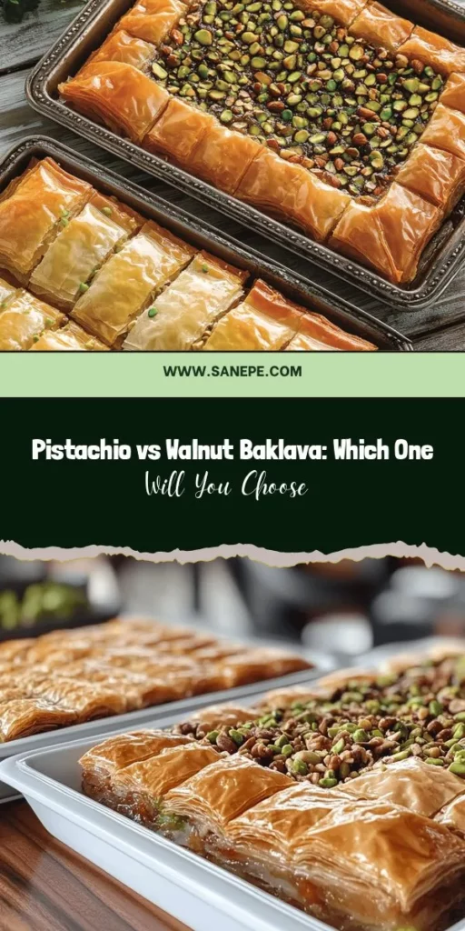 Dive into the sweet debate with our Baklava Showdown: Pistachio vs. Walnut! Discover the rich textures and flavors of these two beloved baklava variations. Uncover their unique cultural origins, essential ingredients, and preparation techniques. Whether you're a seasoned baker or trying it for the first time, this guide will help you master these delectable treats. Which one will win your heart? #Baklava #Pistachio #Walnut #Dessert #Baking #MiddleEasternCuisine #Foodie