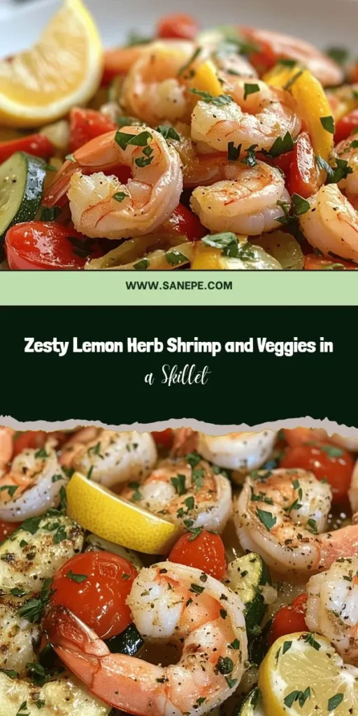 Looking for a quick and healthy dinner idea? Try this Lemon Herb Shrimp and Veggie Skillet! Packed with succulent shrimp, colorful veggies, and zesty lemon flavor, it's perfect for busy weeknights or casual gatherings. With its vibrant ingredients and easy prep, you can whip this dish up in no time! A versatile and nutritious choice, it's sure to become a family favorite. #ShrimpRecipes #HealthyEating #QuickDinner #Yummy #Foodie #EasyCooking