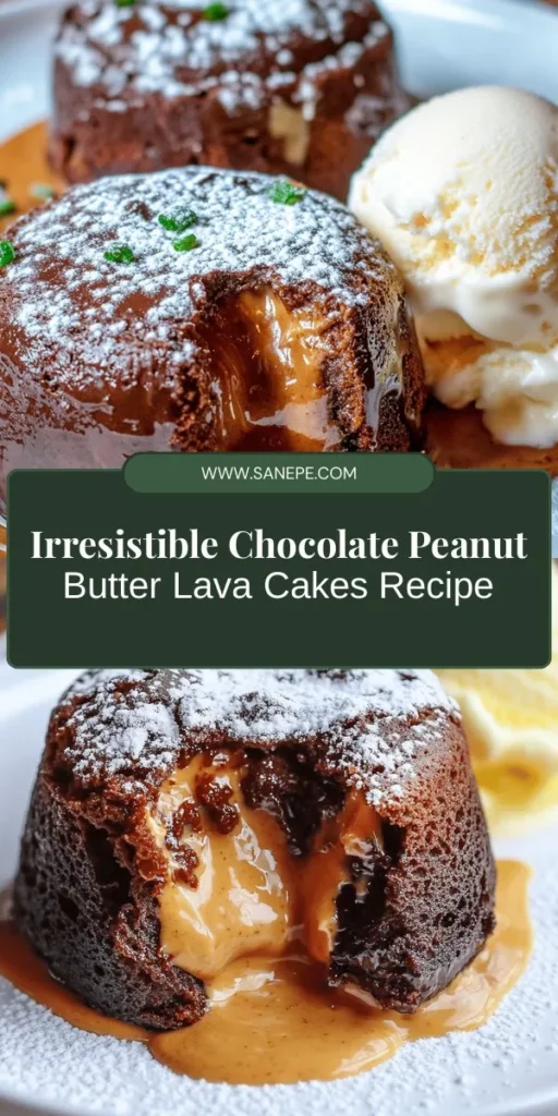 Treat yourself to the ultimate indulgence with decadent chocolate peanut butter lava cakes! This dessert combines the beloved flavors of chocolate and creamy peanut butter into a warm, gooey center that oozes deliciousness. Perfect for any occasion, follow our detailed guide to create this luxurious treat that's sure to impress. With easy steps and essential tips, you’ll master this mouthwatering dessert in no time. #DessertRecipes #ChocolateLavaCake #PeanutButterLovers #BakingAtHome #FoodieFun