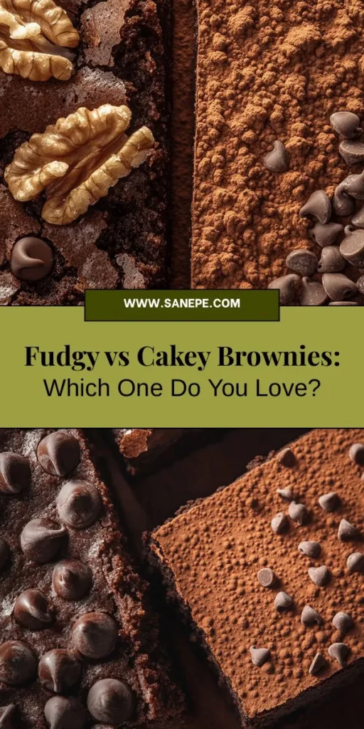 Join the delicious debate of fudgy vs. cakey brownies! Discover the rich, gooey goodness of fudgy brownies, packed with flavor and moisture, or the light, airy texture of cakey brownies that resemble a slice of chocolate cake. Dive into detailed recipes, ingredient insights, and tips to master both styles. Whether you're a chocoholic or prefer a lighter treat, there’s a brownie for every occasion! #Brownies #FudgyVsCakey #Baking #ChocolateLovers #DessertRecipes #HomeBaking