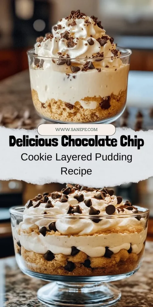 Satisfy your sweet tooth with this delicious Chocolate Chip Cookie Layered Pudding! This dreamy dessert merges nostalgic flavors of chocolate chip cookies with creamy homemade pudding for a delightful treat that is easy to make. Perfect for gatherings, impress your guests with stunning layers of texture and taste. Follow our step-by-step guide to create this perfect indulgence! #DessertLovers #ChocolateChipCookies #PuddingDessert #Baking #HomemadeTreats