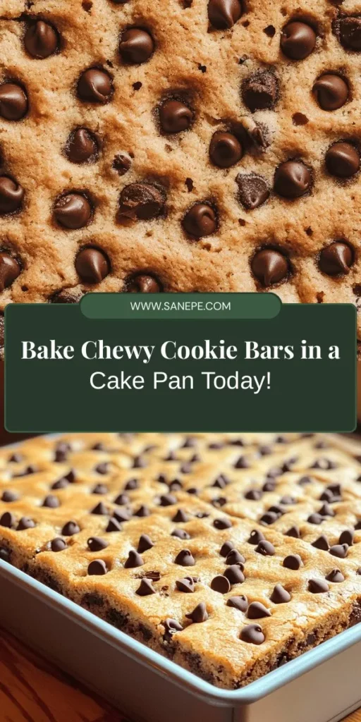 Looking to mix up your baking routine? Discover the fun of making cookie bars in a cake pan! This method simplifies baking, yielding delicious, chewy treats perfect for sharing. With basic ingredients and a few simple steps, you can create a variety of flavors, from classic chocolate chip to fruity and nutty variations. Ideal for gatherings or solo snacking, these cookie bars will surely impress. Get ready to unleash your inner baker! #CookieBars #BakingFun #DessertIdeas #EasyRecipes #HomemadeTreats #BakingWithLove