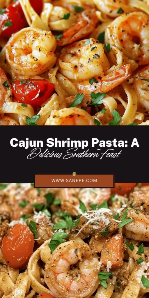 Explore the vibrant world of Southern cuisine with our Cajun Shrimp Pasta Delight! This flavorful dish combines creamy fettuccine and bold Cajun spices, making it a perfect choice for any occasion. Learn about the origins of Cajun cooking and its delightful ingredients, while enjoying a nutritious meal that's quick to prepare. Impress your family and friends with this comforting recipe that captures the true essence of Cajun flavors. #CajunShrimpPasta #SouthernCuisine #Foodie #PastaLovers #WeeknightDinner #QuickMeals #YummyRecipes #HomeCooking