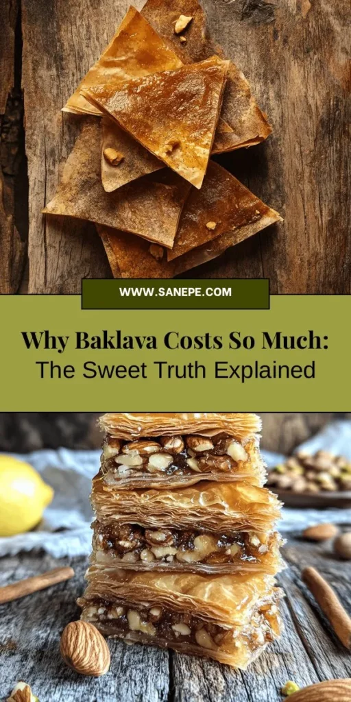 Discover the intricate world of baklava and why this delightful dessert comes with a premium price tag. From high-quality phyllo dough to the finest nuts, each ingredient plays a role in its cost. Learn about its rich history, cultural significance, and why making it can be both an art and a labor of love. Uncover the secrets to crafting your own baklava at home with our detailed recipe! #Baklava #DessertLovers #CulinaryArt #MiddleEasternCuisine #BakingAtHome #FoodieDelight