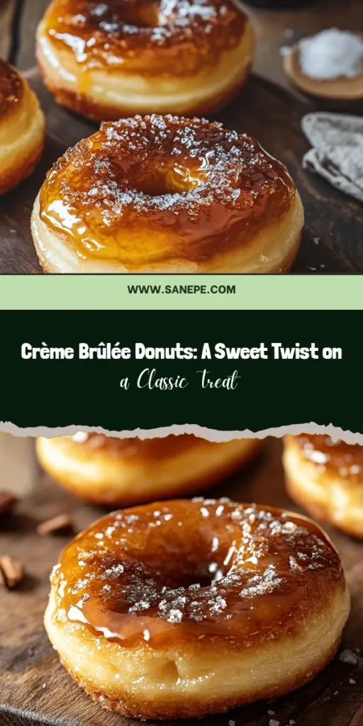 Indulge in the heavenly blend of Crème Brûlée and donuts with this irresistible recipe! Soft, fluffy donuts filled with rich, creamy custard and topped with a perfectly caramelized sugar crust create a sensory delight. Whether you're an experienced baker or trying something new, this guide will have you whipping up these gourmet treats in no time. Perfect for any dessert lover! #CrèmeBrûléeDonuts #DessertRecipe #BakingAtHome #Foodie #SweetTreats #InstaYum #DonutLove #GourmetDesserts