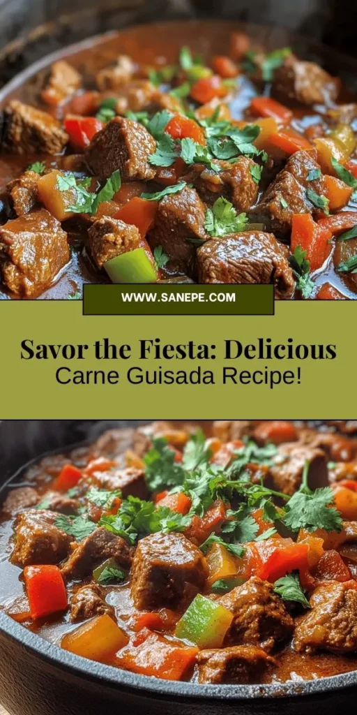 Discover the rich flavors of carne guisada, a comforting Latin American stew that brings together tender beef, vibrant vegetables, and aromatic spices. Perfect over rice, in tacos, or served with tortillas, this dish is a celebration of culinary heritage. Learn about its origins, step-by-step cooking instructions, and creative serving ideas that will impress your family and friends. Embrace this fiesta of flavors! #CarneGuisada #LatinoCuisine #ComfortFood #StewRecipe #CookingTips #FamilyFavorites