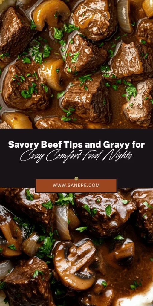 Discover the ultimate comfort food with Savory Beef Tips and Gravy Delight! This hearty dish features tender beef tips simmered in a rich, flavorful gravy, making it perfect for family gatherings or cozy weeknight dinners. Learn how to select quality ingredients, master the art of cooking aromatics, and achieve the ideal gravy consistency. Enjoy it over creamy mashed potatoes or rice for a satisfying meal everyone will love. #ComfortFood #BeefTips #FamilyDinner #SavoryGravy #HomeCooking #Foodie