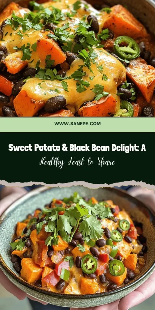 Discover the vibrant flavors of Sweet Potato & Black Bean Delight, a nutritious dish perfect for any dietary preference! Packed with the goodness of sweet potatoes, black beans, fresh corn, and colorful veggies, this recipe is both satisfying and wholesome. Easy to prepare and deliciously versatile, it’s ideal for gatherings or family dinners. Get inspired to create a colorful meal that brings everyone together! #HealthyEating #PlantBased #SweetPotato #BlackBeans #VeggieDelight #EasyRecipes