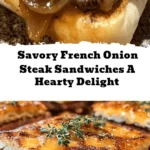 Satisfy your cravings with these savory French Onion Steak Sandwiches! Imagine juicy flank steak, sweet caramelized onions, and melted provolone cheese all nestled in a warm, crusty roll. This mouthwatering recipe brings together the rich flavors of classic French onion soup in a delightful sandwich that’s perfect for lunch or dinner. With easy-to-follow steps and variations to spice things up, it's a dish anyone can master. Enjoy with crispy fries or a refreshing salad for a complete meal. Try it today and impress your friends and family!