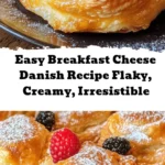 Looking for a delicious breakfast treat? Try this Easy Breakfast Cheese Danish recipe! With flaky pastry and a creamy cream cheese filling, these danishes are simple to make and perfect for brunch or a cozy morning at home. Just 35 minutes to create 12 irresistible pastries that will impress your family and friends! Customize with different fillings or toppings for a fun twist. Perfectly paired with coffee or tea, this recipe is sure to become a breakfast staple. Happy baking!