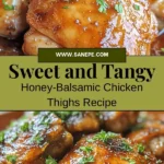 Discover a delicious recipe for Honey-Balsamic Glazed Chicken Thighs that perfectly balances sweet, savory, and tangy flavors. This easy-to-follow dish features tender chicken thighs coated in a mouthwatering honey-balsamic glaze, making it ideal for both weeknight dinners and special occasions. With minimal ingredients and quick prep time, this recipe fits seamlessly into your busy schedule. Serve it with roasted vegetables or fluffy rice for a complete meal that everyone will love. Perfect for meal prepping or entertaining, this dish is sure to become a favorite in your home!