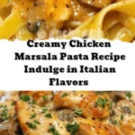 Indulge in the comforting elegance of Creamy Chicken Marsala Pasta! This Italian-inspired dish features tender chicken, earthy mushrooms, and a rich, creamy sauce made with Marsala wine. Perfect for weeknight dinners or special occasions, it's easy to make and sure to impress. In just about 35 minutes, you can delight your family or guests with a restaurant-quality meal at home. Discover the full recipe, tips for variations, and delicious serving suggestions. Don't miss out on this flavorful culinary experience!