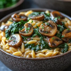 In the realm of comfort food, few dishes can rival the rich, creamy goodness of Spinach Mushroom Orzo Delight. This delectable dish combines the soft, chewy texture of orzo pasta with the earthy flavors of sautéed mushrooms and the vibrant freshness of spinach, creating a meal that is both satisfying and nourishing. Whether you're looking for a quick weeknight dinner or a dish to impress guests, this recipe ticks all the boxes.