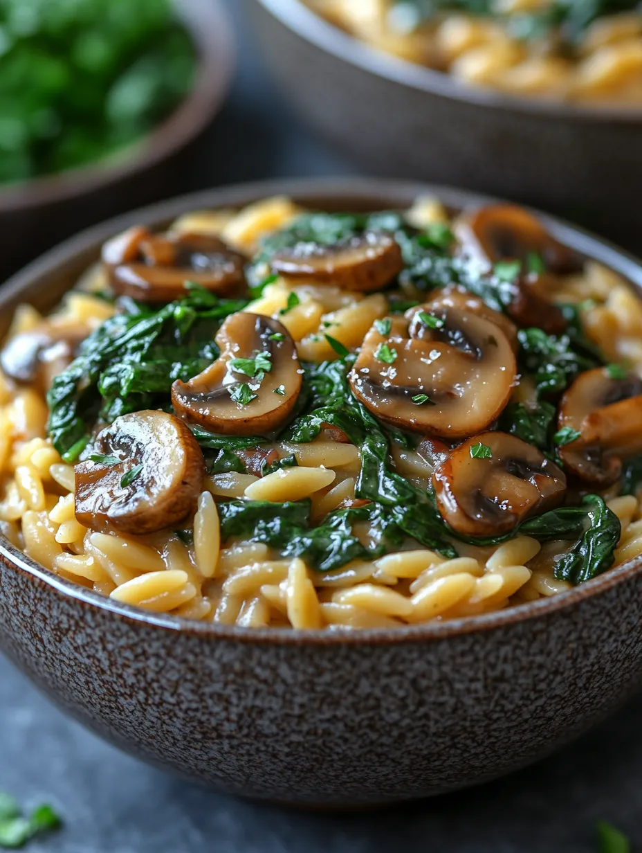 In the realm of comfort food, few dishes can rival the rich, creamy goodness of Spinach Mushroom Orzo Delight. This delectable dish combines the soft, chewy texture of orzo pasta with the earthy flavors of sautéed mushrooms and the vibrant freshness of spinach, creating a meal that is both satisfying and nourishing. Whether you're looking for a quick weeknight dinner or a dish to impress guests, this recipe ticks all the boxes.