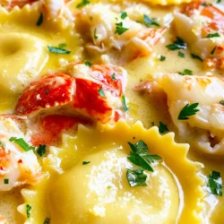 Luscious Lobster Ravioli in Zesty Lemon Butter Sauce is not just a dish; it's an experience that encapsulates the essence of Italian cuisine. This delightful dish embodies the celebration of fresh ingredients and artisanal cooking, making it a favorite for special occasions and family gatherings. The luxurious combination of fresh lobster meat enveloped in delicate pasta, all drizzled with a zesty lemon butter sauce, elevates any dining experience to something truly memorable.
