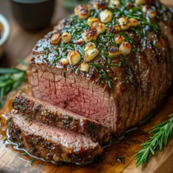 When it comes to classic comfort food, few dishes can rival the hearty, mouthwatering experience of Rosemary & Garlic Roast Beef. This timeless recipe is not just a meal; it’s an experience steeped in tradition, perfect for family gatherings, Sunday dinners, or special occasions. The savory aroma that fills your kitchen as this succulent roast cooks is enough to make anyone's mouth water, igniting fond memories and creating new ones around the dinner table.