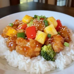 Sweet and sour chicken stands as a timeless favorite in the realm of comfort food. This beloved dish tantalizes the taste buds, harmonizing the zesty sweetness of sugar and the sharp tang of vinegar. It’s a dish that has traveled far and wide from its origins, evolving into a staple in restaurants and homes alike. Today, we elevate this classic recipe with a vibrant twist by incorporating fresh pineapple and a medley of colorful vegetables, creating not just a meal, but a feast for the senses. In this article, we will delve into the history of sweet and sour chicken, explore the components that make it irresistible, and guide you through each preparation step to ensure you can recreate this delightful dish in your own kitchen.