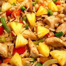 In the realm of culinary delights, few dishes can transport you to a tropical paradise quite like Tropical Pineapple Chicken & Rice Fiesta. This vibrant and flavorful recipe combines succulent chicken, sweet pineapple, and colorful vegetables, making it a perfect choice for a family dinner or a gathering with friends. Picture a plate overflowing with juicy chicken pieces glazed in a luscious pineapple sauce, served alongside fluffy rice and a medley of bright vegetables. Not only is this dish visually appealing, but it also offers a delightful balance of flavors and textures that will satisfy your taste buds.
