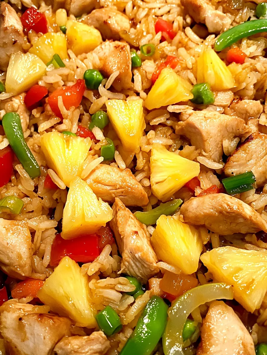 In the realm of culinary delights, few dishes can transport you to a tropical paradise quite like Tropical Pineapple Chicken & Rice Fiesta. This vibrant and flavorful recipe combines succulent chicken, sweet pineapple, and colorful vegetables, making it a perfect choice for a family dinner or a gathering with friends. Picture a plate overflowing with juicy chicken pieces glazed in a luscious pineapple sauce, served alongside fluffy rice and a medley of bright vegetables. Not only is this dish visually appealing, but it also offers a delightful balance of flavors and textures that will satisfy your taste buds.