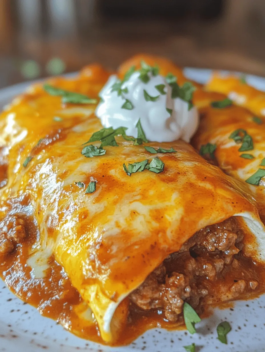 Savory ground beef enchiladas are more than just a meal; they are a comforting embrace of rich flavors wrapped in warm tortillas—a beloved staple of Mexican cuisine. This dish combines the earthy taste of seasoned ground beef, the hearty texture of corn tortillas, and the zesty kick of enchilada sauce, making it a perfect choice for families and busy individuals alike. In a world where time is often short, these speedy enchiladas promise satisfaction without sacrificing flavor or quality.