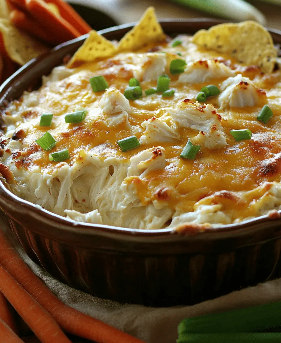 Are you ready to take your appetizer game to the next level? Introducing the Spicy Surf & Turf Dip Delight, a culinary masterpiece that combines the best of both land and sea in a creamy, flavorful dip. This dish is more than just an appetizer; it's an explosion of flavors that will tantalize your taste buds and leave your guests begging for more. Imagine the delectable heat from spicy Buffalo chicken harmonizing perfectly with the sweet, tender lump crab meat. This dip is the epitome of indulgence, making it the perfect addition to any gathering, whether it’s a lively game day, a festive party, or a cozy family dinner.