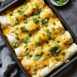 One of the standout features of ranch chicken enchiladas is the harmonious blend of flavors that come together beautifully in each bite. Ranch dressing, with its creamy texture and tangy taste, acts as the perfect complement to the tender chicken. The ranch dressing infuses the chicken filling with a burst of flavor, making every bite a delightful experience.