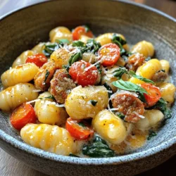 Creamy Chorizo Gnocchi is a dish that beautifully marries the comforting texture of gnocchi with the bold, zesty flavors of chorizo. This recipe has gained popularity not only for its delectable taste but also for its ability to transform a simple weeknight meal into a gourmet experience. The creamy sauce, enriched by the savory notes of chorizo, creates a satisfying dish that feels both indulgent and comforting.